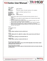 Preview for 23 page of Tramigo T23 Series User Manual