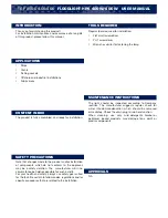 Preview for 2 page of Tranberg TEF 2500 series User Manual