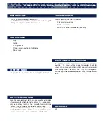 Preview for 2 page of Tranberg TEF 2502 User Manual