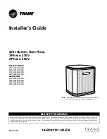 Preview for 1 page of Trane Technologies 4TWA4036A3000A Installer'S Manual