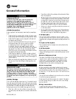 Preview for 5 page of Trane Technologies Axiom EXW Installation, Operation And Maintenance Manual