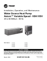 Trane Technologies Axiom VSH Installation, Operation And Maintenance Manual preview