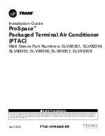 Preview for 1 page of Trane Technologies ProSpace SLV0035 Installation Manual