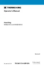 Preview for 1 page of Trane Technologies Thermo King Heat King HK450 Operator'S Manual