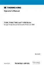 Preview for 1 page of Trane Technologies Thermo King T-1090 Series Operator'S Manual