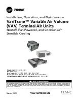 Trane Technologies VariTrane LDCF Installation, Operation And Maintenance Manual preview