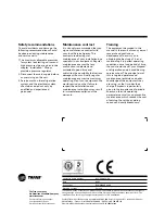 Preview for 32 page of Trane 108-216 Installation And Operation Manual