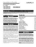 Trane 18-GE08D1-10 Installer'S Manual preview