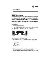 Предварительный просмотр 8 страницы Trane 2MCW0-G Installer Manual