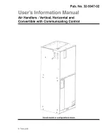 Предварительный просмотр 1 страницы Trane 2TEE3C31A1000A User'S Information Manual