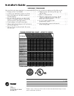 Предварительный просмотр 8 страницы Trane 2TWZ9 Installer'S Manual