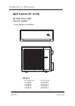 Предварительный просмотр 1 страницы Trane 38 Series Installer Manual