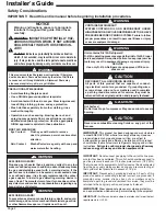 Preview for 2 page of Trane 4DCZ6036 Installer'S Manual