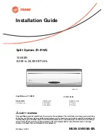 Trane 4MCW Installation Manual preview