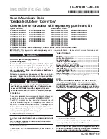 Preview for 1 page of Trane 4PXCAU24BS3HAA Installer'S Manual