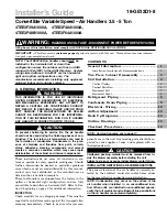 Preview for 1 page of Trane 4TEE3F39A1000A Installer'S Manual