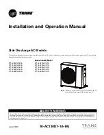 Предварительный просмотр 1 страницы Trane 4TTL5024N1000A Installation And Operation Manual