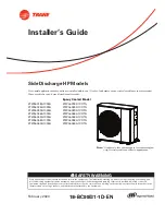 Предварительный просмотр 1 страницы Trane 4TWL6018A1000A Installer'S Manual