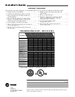 Предварительный просмотр 8 страницы Trane 4TWR4 Installer'S Manual