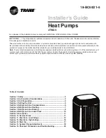 Trane 4TWX5018B Installer'S Manual preview