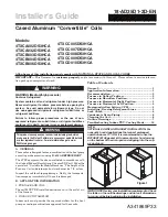 Trane 4TXCA002DS3HCA Installer'S Manual preview