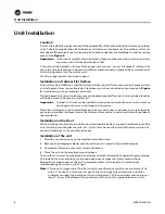 Preview for 8 page of Trane 4TXK6524D1000AL Installation, Operation And Maintenance Manual