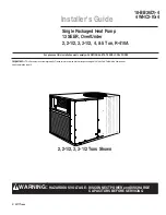 Trane 4WHC3024 Installer'S Manual предпросмотр