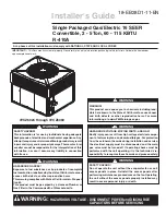 Предварительный просмотр 1 страницы Trane 4YCZ6024 Installer'S Manual