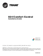 Предварительный просмотр 1 страницы Trane 824 Comfort Control Installation Manual