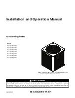 Preview for 1 page of Trane A4AC5018D1000A Installation And Operation Manual