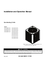 Предварительный просмотр 1 страницы Trane A4AC6018A1000A Installation And Operation Manual