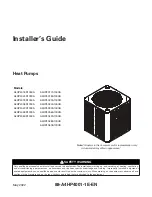 Preview for 1 page of Trane A4HP4017A1000B Installer'S Manual