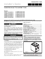 Предварительный просмотр 1 страницы Trane A4MXA1824AC6HA Installer'S Manual