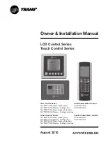 Preview for 1 page of Trane ACYSTAT110AA Owners & Installation Manual