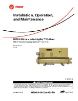 Trane Agility HDWA Installation, Operation And Maintenance Manual preview