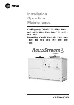 Trane AquaStream2 CGAN 200 Installation Operation & Maintenance preview