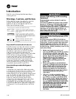 Preview for 2 page of Trane Arctic PolyTherm TM Series Installation, Operation And Maintenance Manual