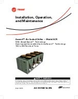 Trane Ascend ACR Series Installation, Operation And Maintenance Manual preview