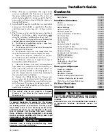 Preview for 3 page of Trane AUX2B060AFV3VA Installer'S Manual