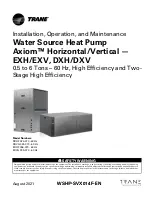 Preview for 1 page of Trane Axiom DXH Installation, Operation And Maintenance Manual