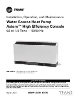 Preview for 1 page of Trane Axiom GECE 006 Installation, Operation And Maintenance Manual