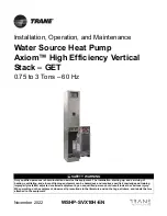 Preview for 1 page of Trane Axiom GET024-036 Installation, Operation And Maintenance Manual