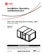 Trane Axiom GWS Series Installation, Operation And Maintenance Manual preview