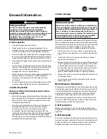 Preview for 7 page of Trane Axiom VSHE024 Operating And Maintenance