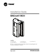 Preview for 1 page of Trane BACnet BCI-I Installation Manual