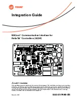 Preview for 1 page of Trane BACnet BCI-R Integration Manual