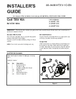 Preview for 1 page of Trane BAY4TXV1830A Installer'S Manual