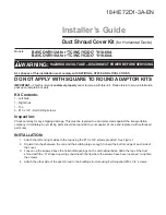 Trane BAYCOVR112A Installer'S Manual preview