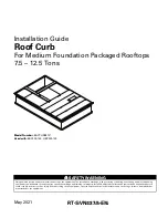 Предварительный просмотр 1 страницы Trane BAYCURB310 Series Installation Manual