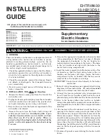 Preview for 1 page of Trane BAYHTR1405A Installer'S Manual